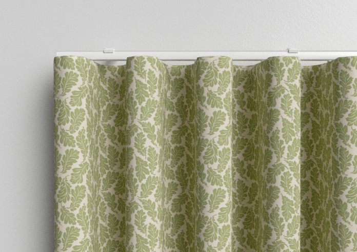 Land & Shore Oak Leaf, Green - Made to Measure Curtains - Image 13